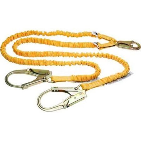 Werner Ladder - Fall Protection Werner SoftCoil Twinleg Lanyard, 6'L, Snaphooks W/ Rebar Hooks C451200